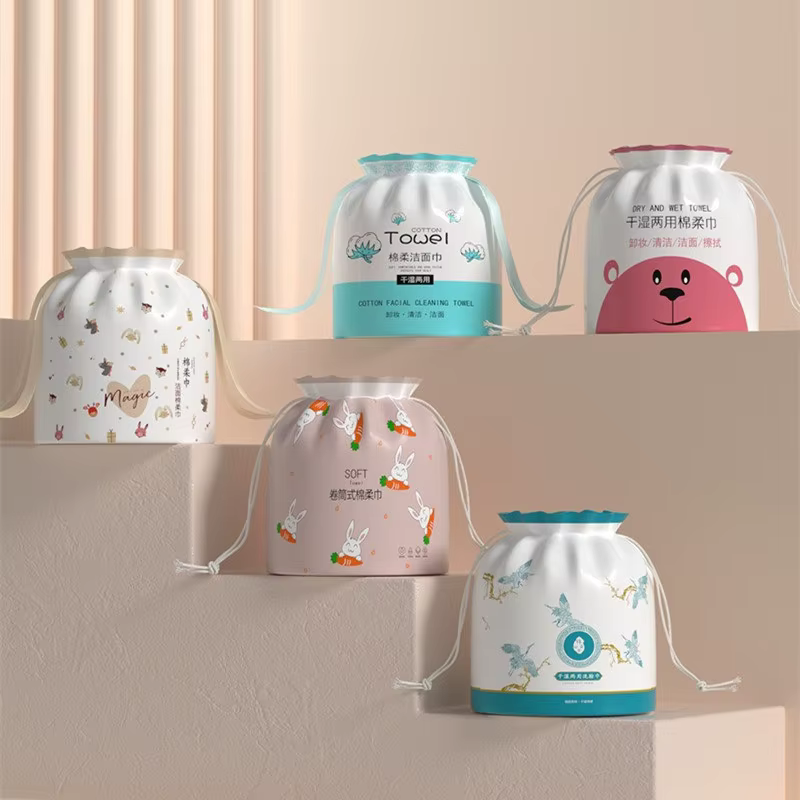 Lot de 1 rouleau de serviettes jetables pour le visage 20x20cm