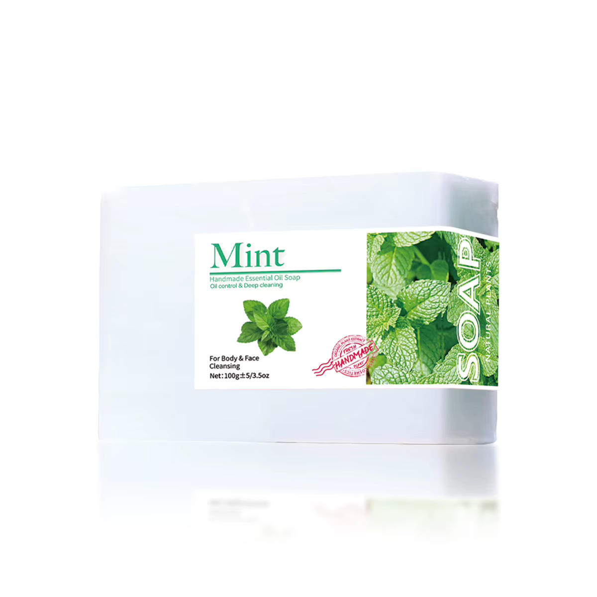 Savon nettoyant aux huiles essentielles de menthe