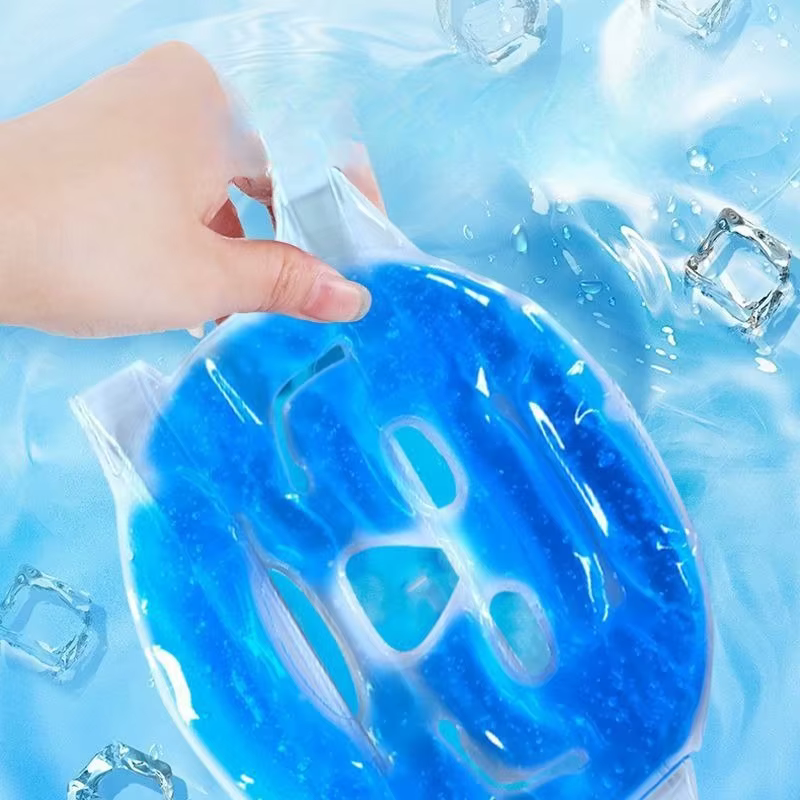 Masque facial réutilisable en gel chaud et froid pour la thérapie