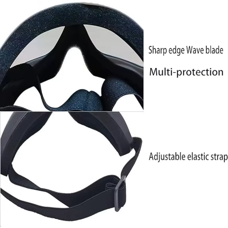 Lunettes de ski anti-buée pour hommes et femmes, lunettes de sport de plein air, lunettes de neige pour grand visage, masque de protection UV400, 506