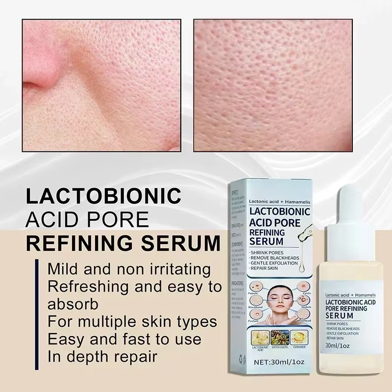 Sérum de rétrécissement des pores à l'acide lactobionique