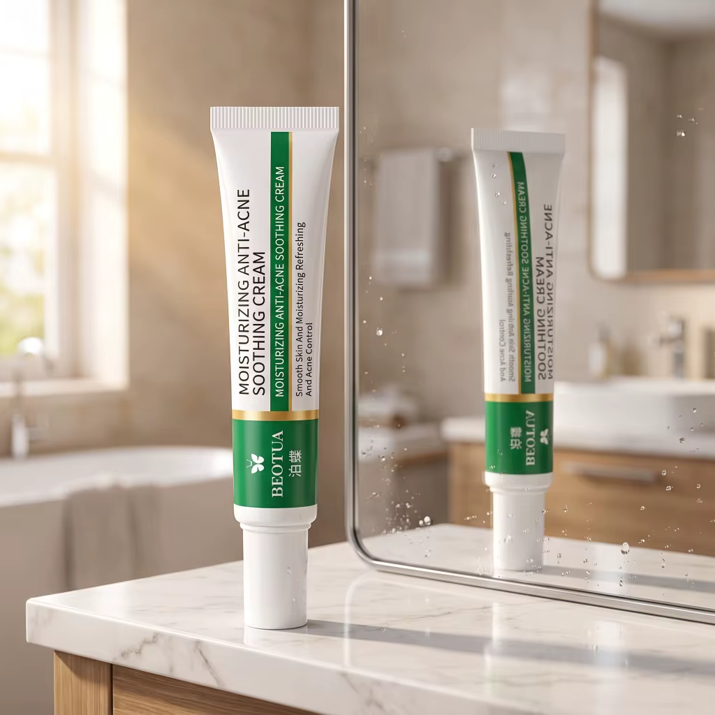 Crème Apaisante Hydratante Soin Visage Calme les Rougeurs et les Boutons Améliore les Éruptions Cutanées Lisse la Peau Traitement Quotidien Doux des Imperfections