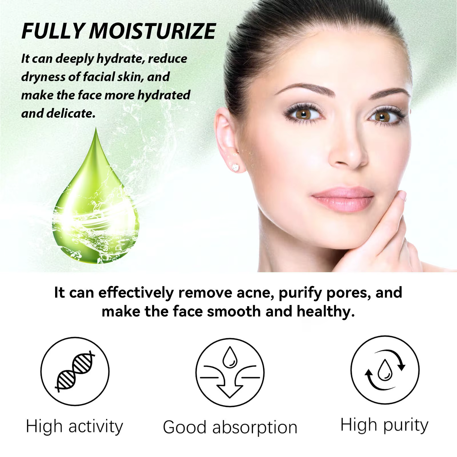 Crème pour le visage contre l'acné