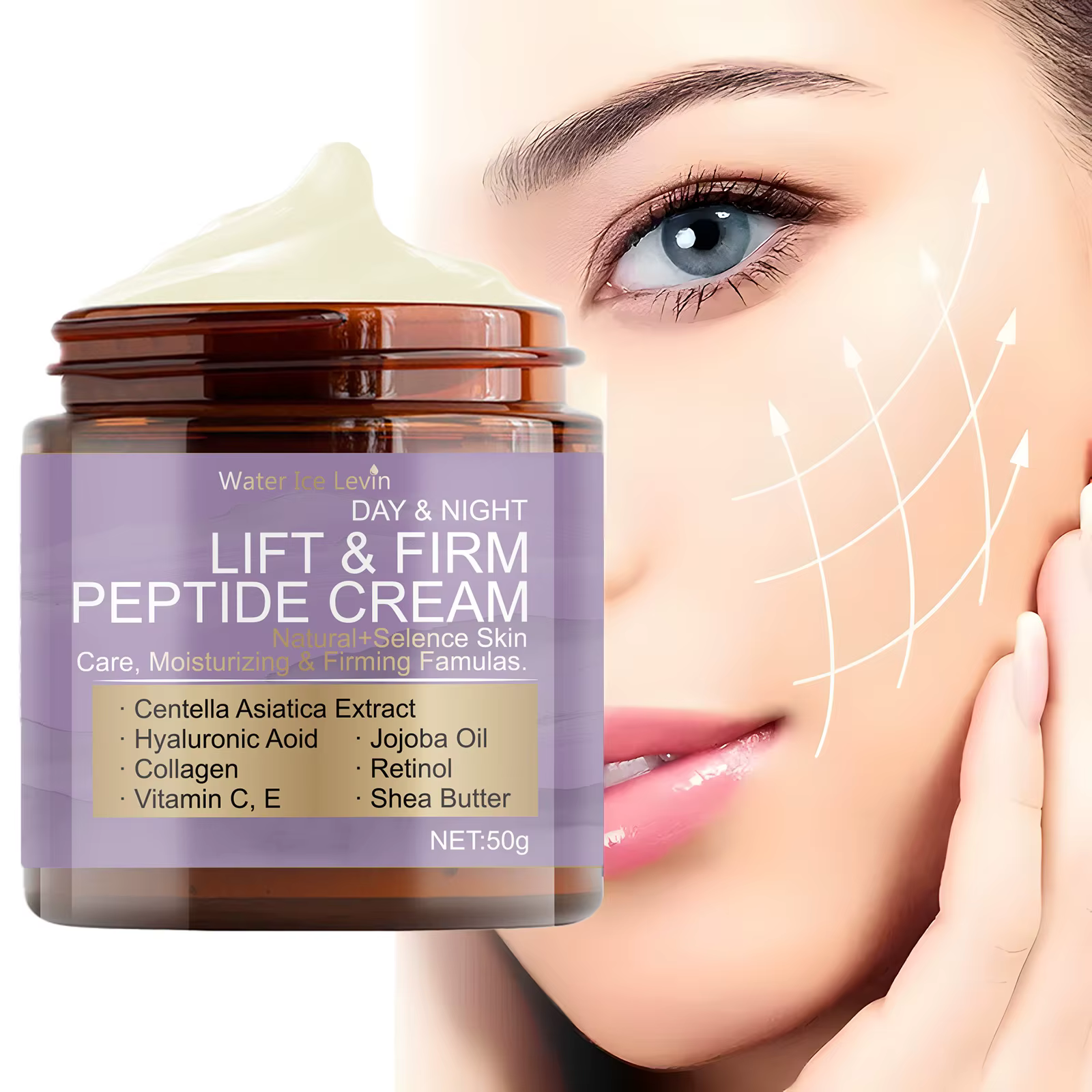 Lifting instantané du visage et crème pour la peau ferme