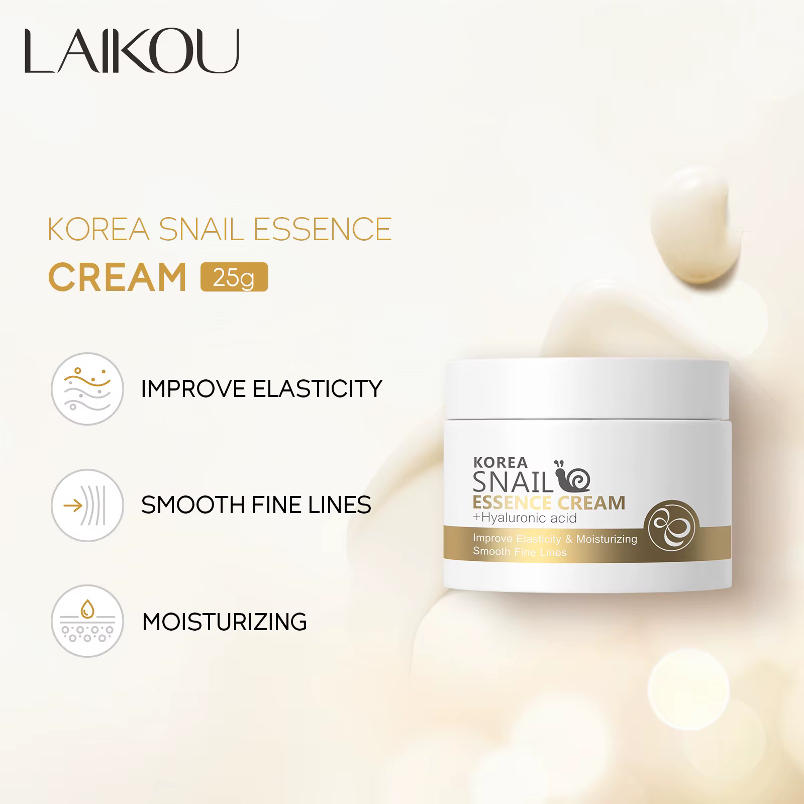 Crème pour le visage à l'escargot LAIKOU