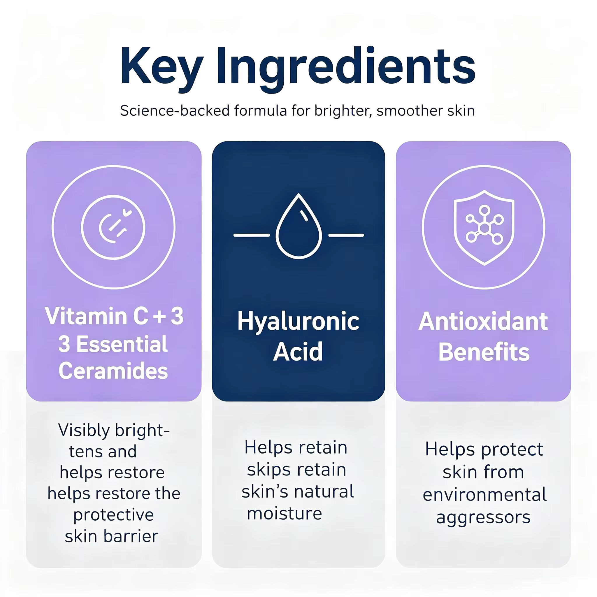 Sérum à la vitamine C CeraVe 10% pur, acide hyaluronique et 3 céramides, sérum antioxydant éclaircissant sans parfum pour le visage, 1 oz