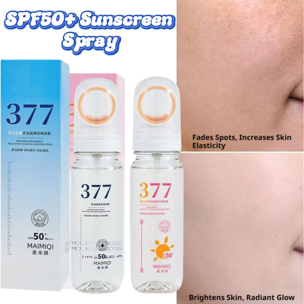 Spray solaire SPF50+ 90ml hydratant pour le visage, le cou et le corps, anti-âge, protection UV à large spectre, protection solaire quotidienne, soin de la peau pour tous les types de peau
