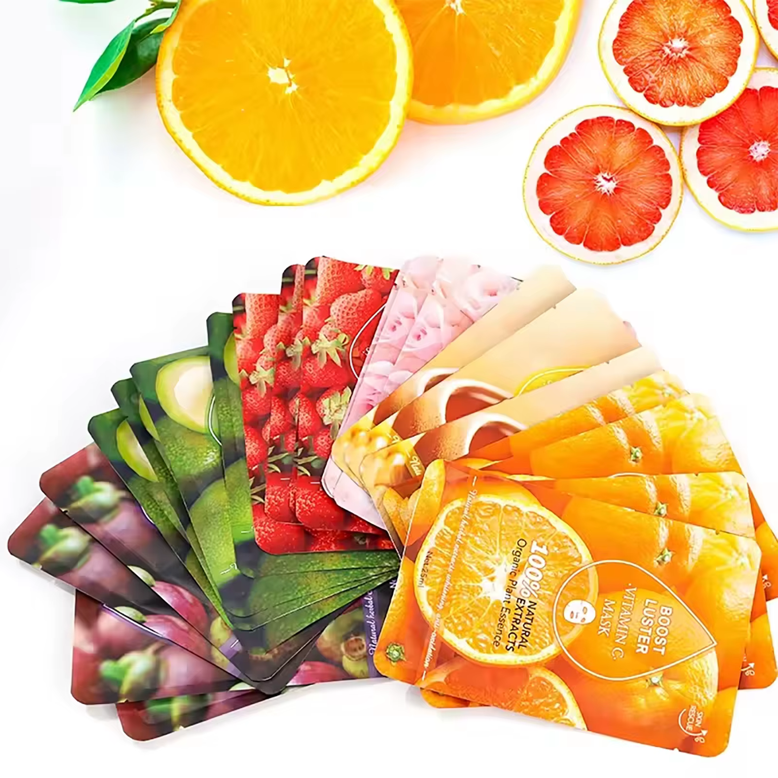 Masque facial hydratant blanchissant à la vitamine C