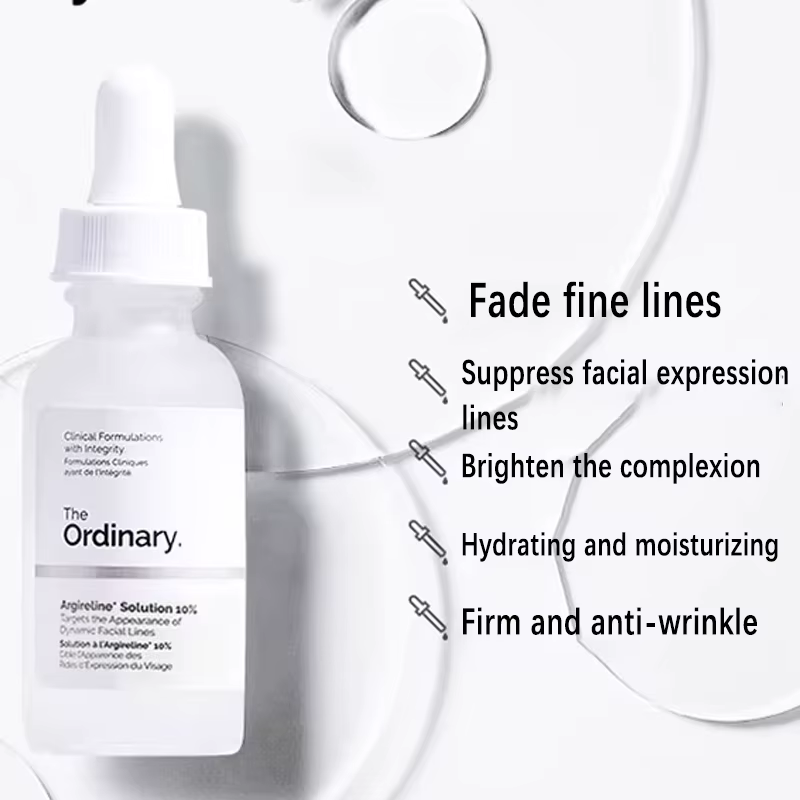 Solution Argireline 10% pour réduire les ridules Essence de lifting et de raffermissement du visage Anti-rides estompe les rides et les lignes frontales