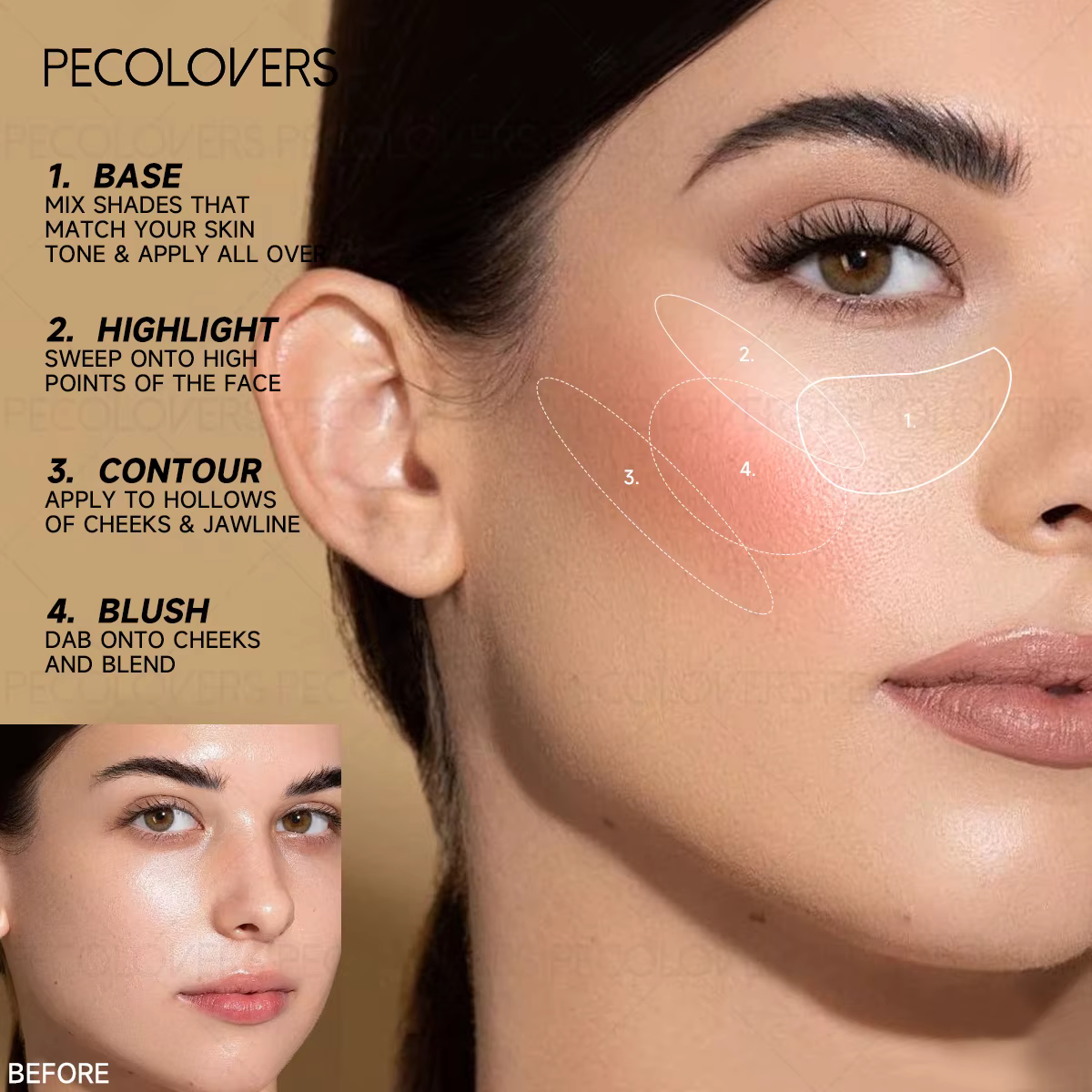 Crème contour tridimensionnelle naturelle 1 pièce – Modifie