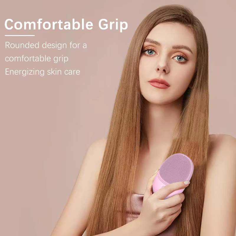 Nettoyant pour le visage électrique en silicone souple