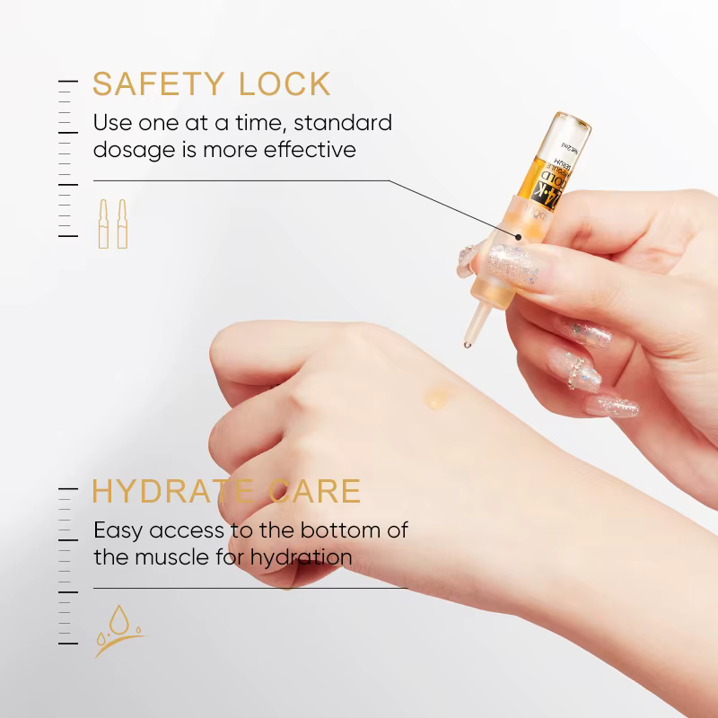 SADOER 24k Ampoule d'or huile d'essence pour le visage hydratant raffermissant acide hyaluronique sérum éclaircissant