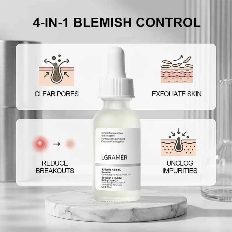 Sérum facial à 2% d'acide salicylique