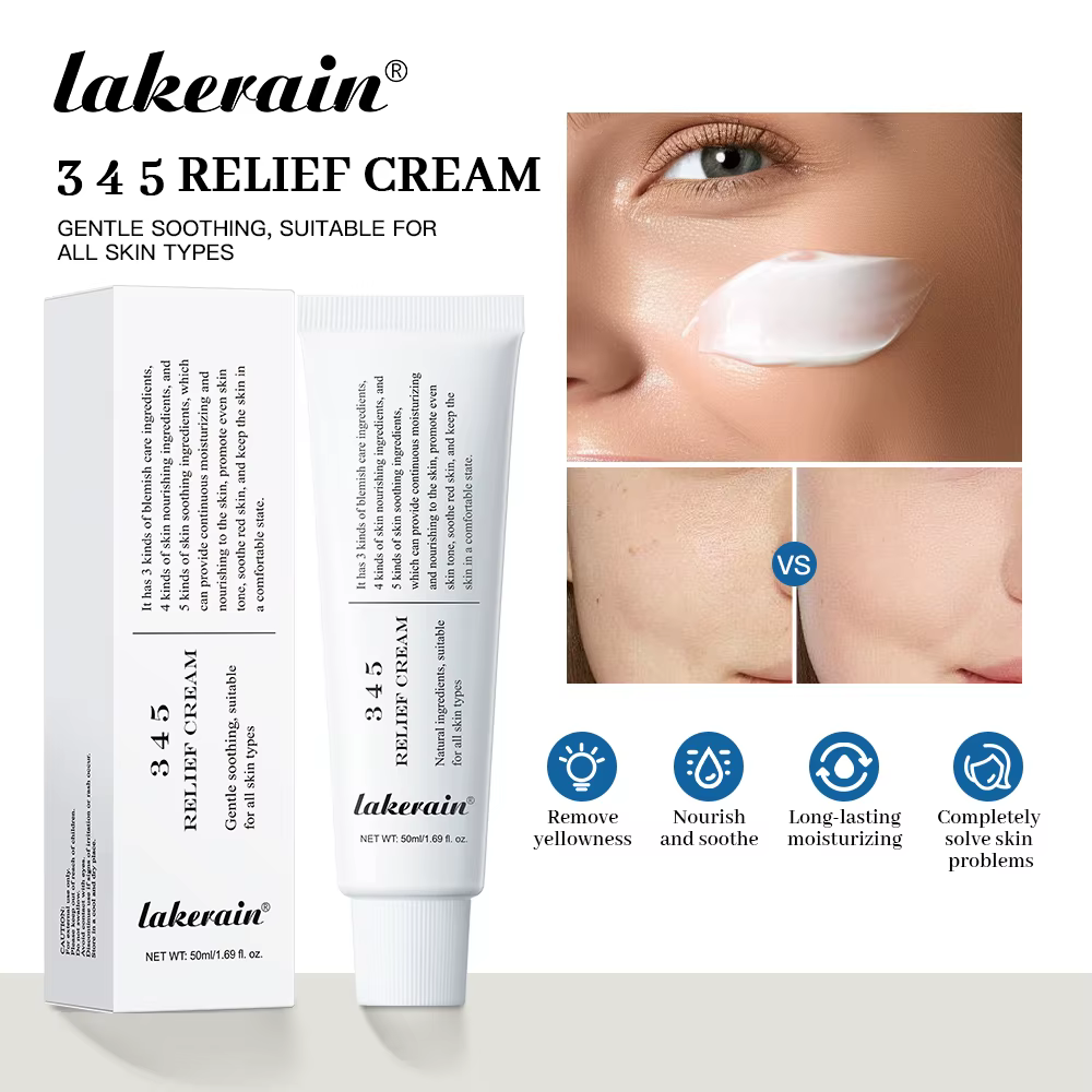 345 crème de soulagement adresse imperfections nourrir Anti- sucre Anti-oxydation soin apaisant Lifting du visage