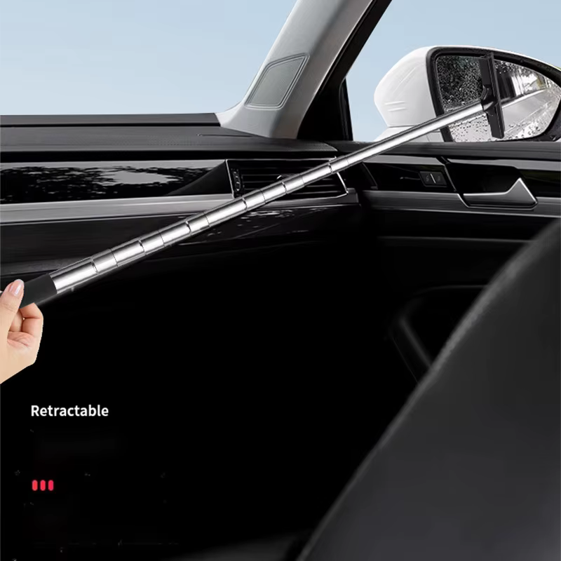 Outil de nettoyage d'essuie-glace de rétroviseur de voiture, nettoyeur de brume de verre automatique, grattoir, accessoires de voiture, poignée, brosse de nettoyage de vitres télescopique