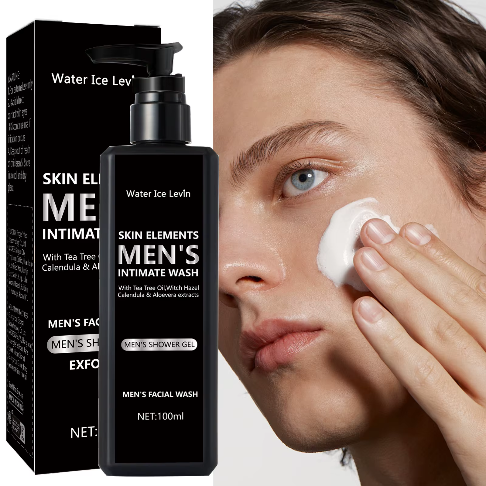 Nettoyant pour le visage pour hommes 100ML pour le nettoyage et le bain quotidiens