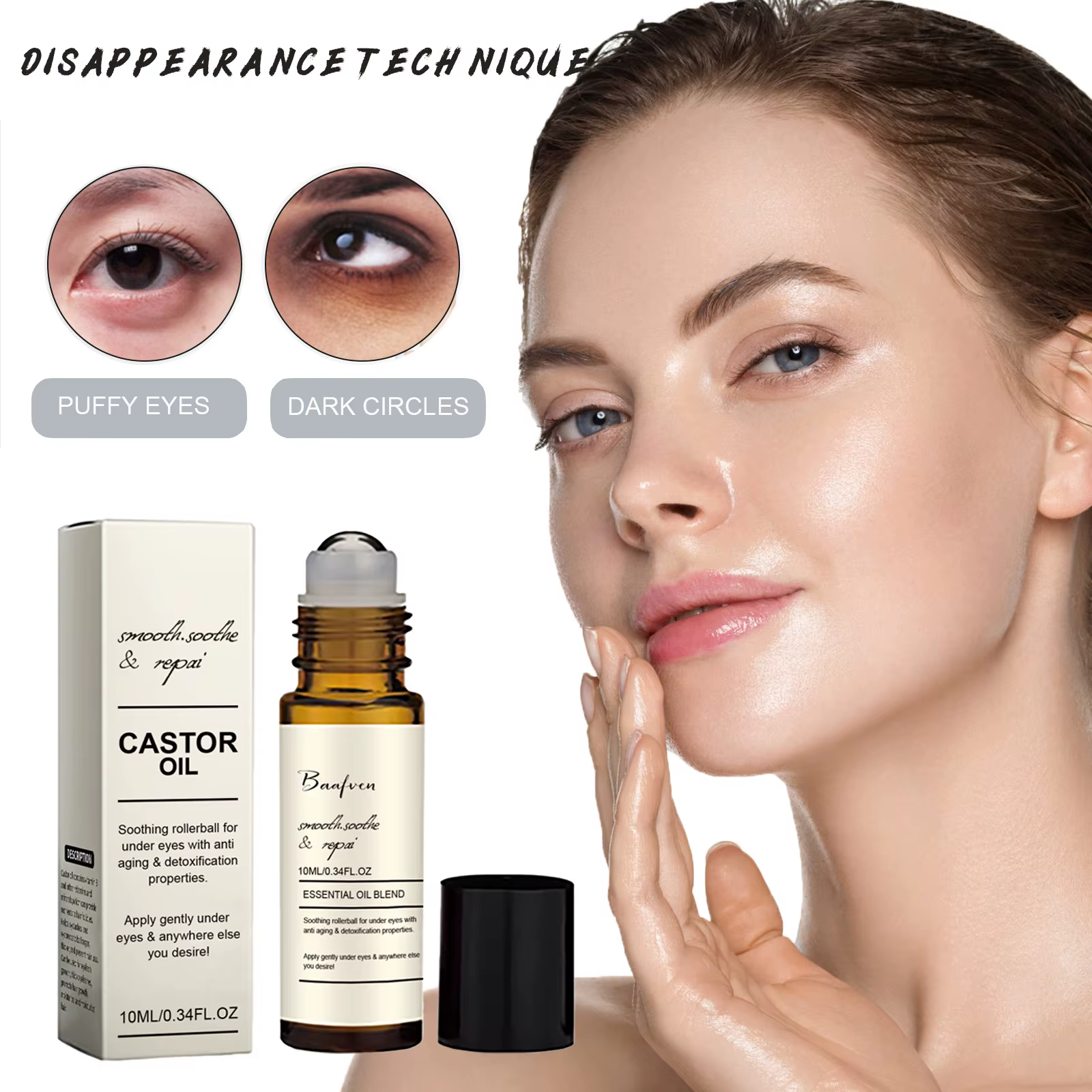 Sérum pour les yeux à l'huile de ricin