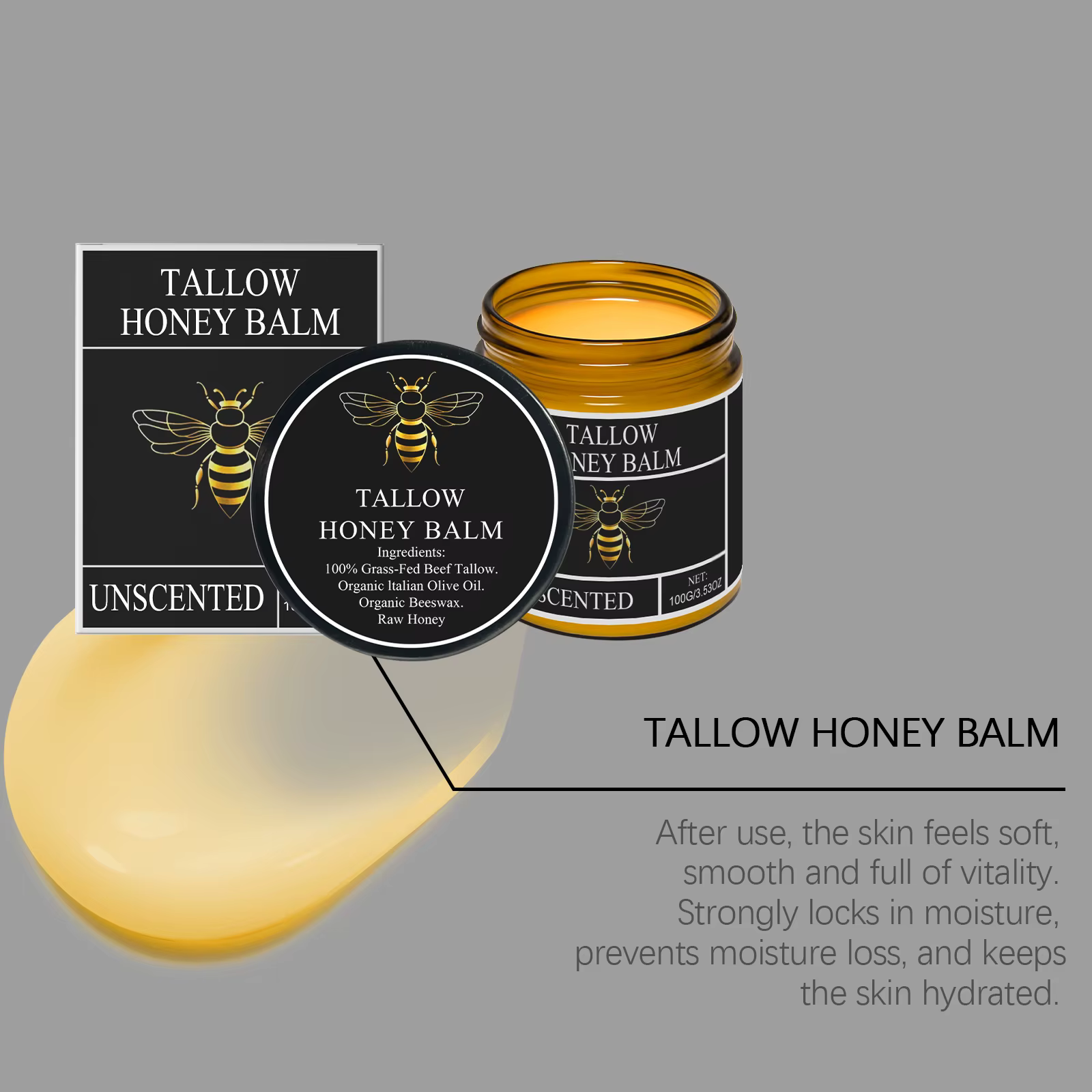 Tallow de boeuf pour la peau