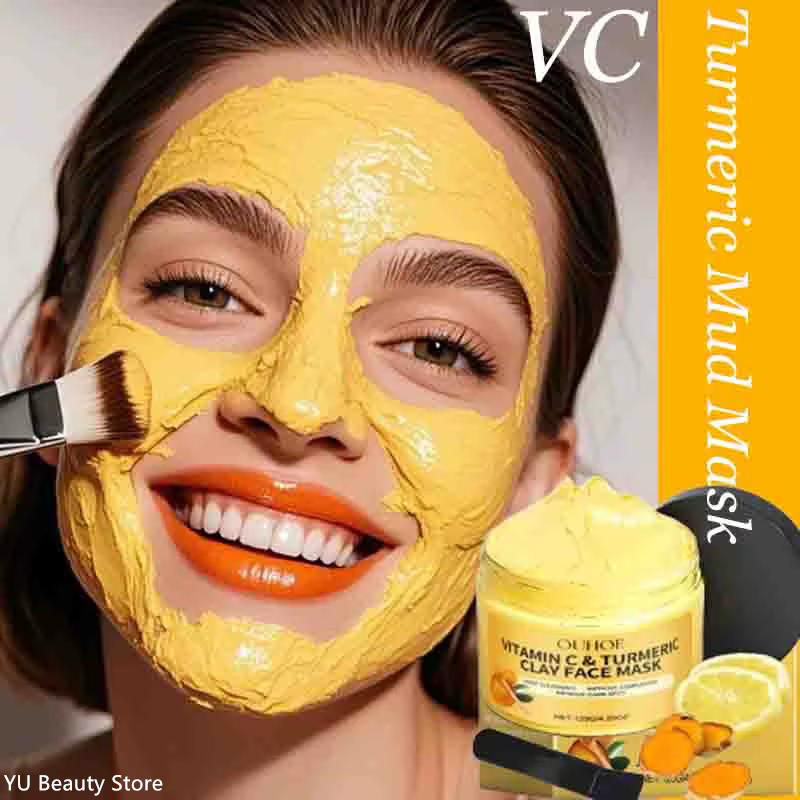 Masque en argile au curcuma et à la vitamine C