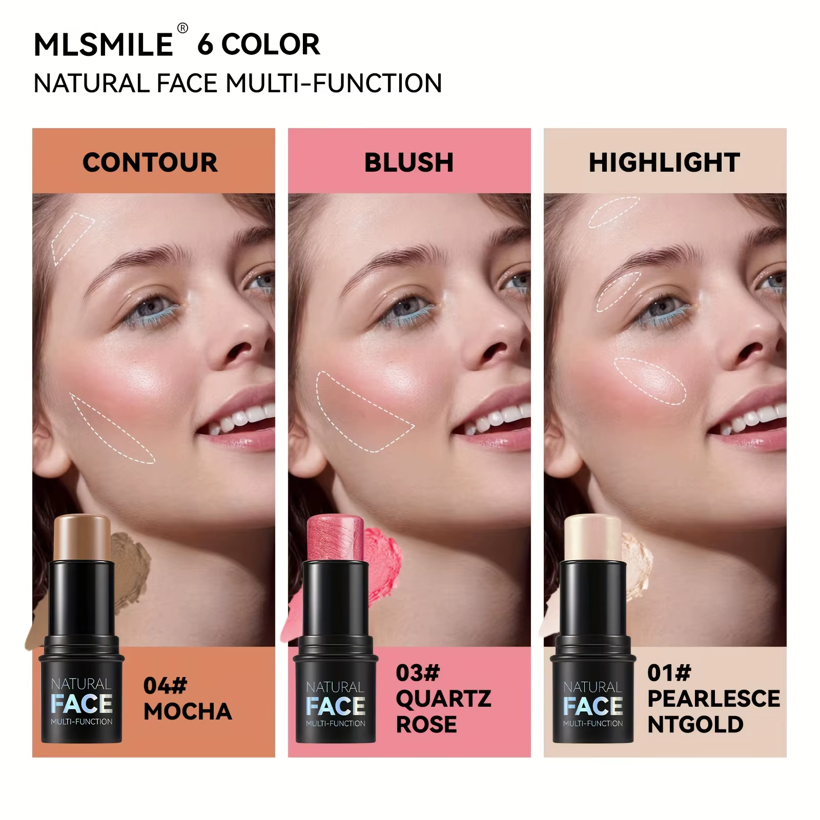 Bâtons de contour crème