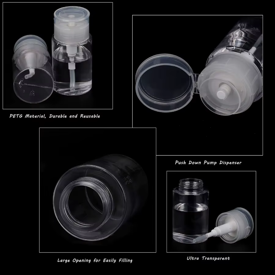 Bouteille à pompe à pression vide rechargeable de 100ml