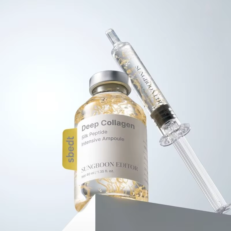 Kit de soin de la peau coréen Sbect - Ampoule de collagène en soie à action profonde