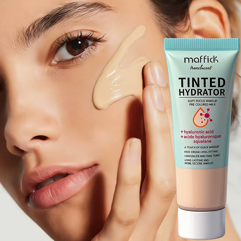 Base de Teint Teintée Lissante Effet Flou Pores et Ridules Estompés Imperméable Résistante à la Transpiration Légère Fini Naturel