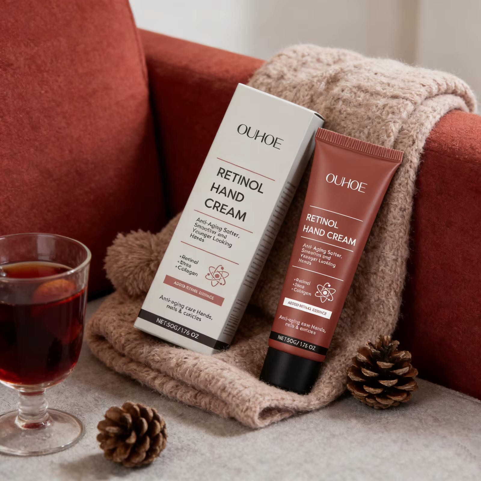 Crème Raffermissante pour les Mains au Rétinol – Hydratation Longue Durée