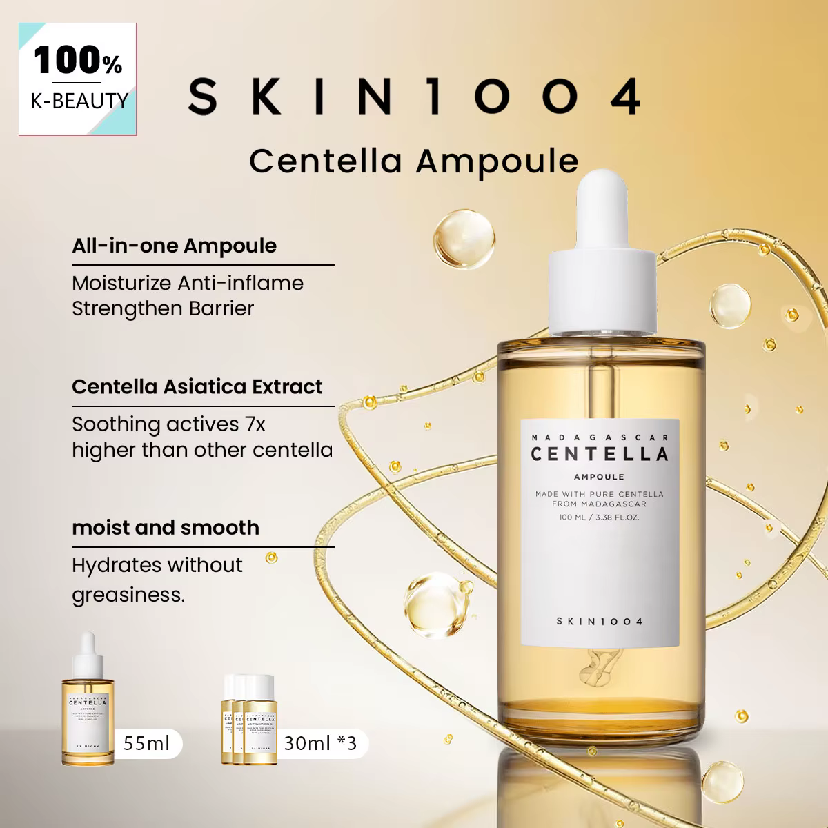 Ampoule à la Centella Asiatica de Madagascar SKIN1004