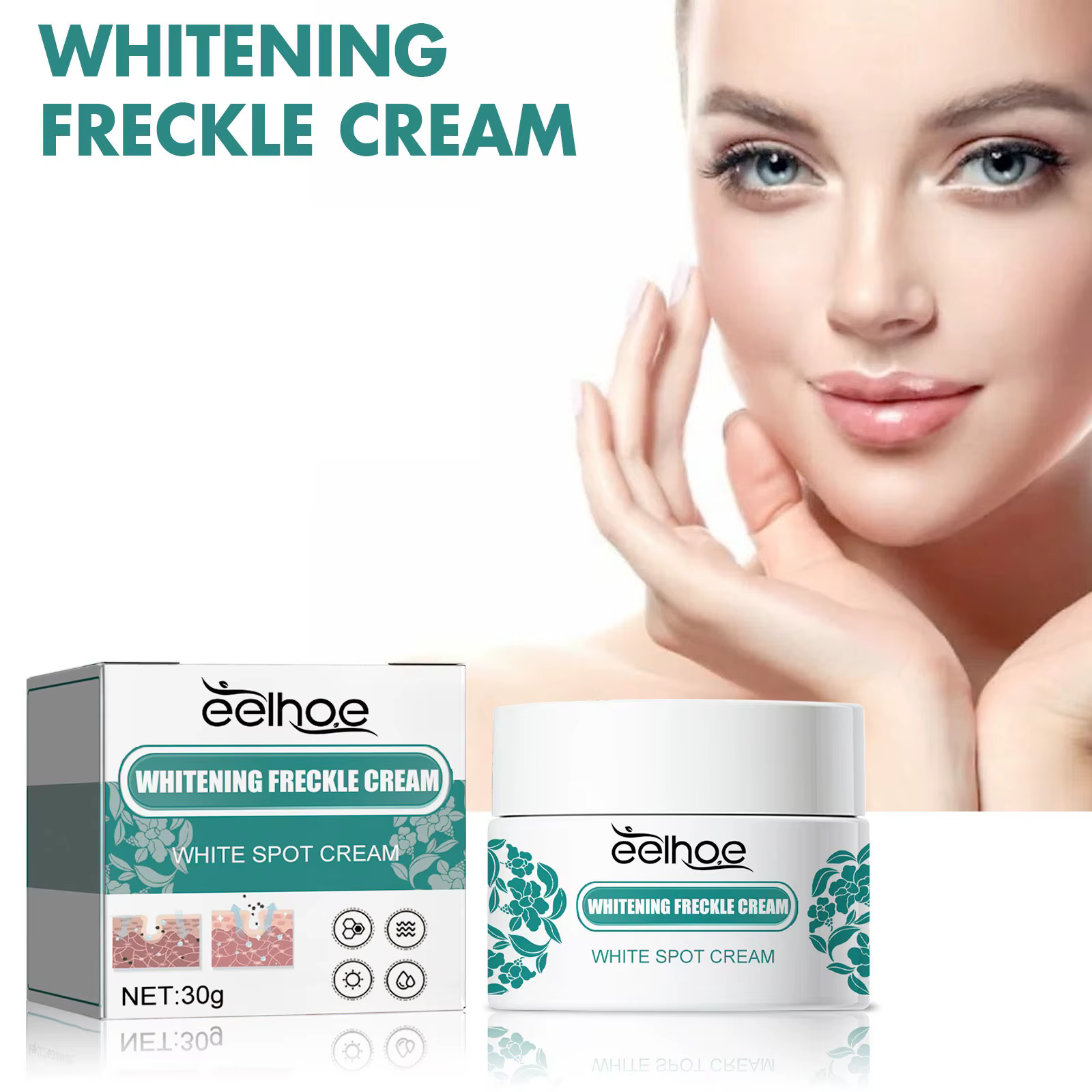 EELHOE Nicotinamide taches de rousseur crème hydratante visage éclaircissant réparation soins de la peau mélasma