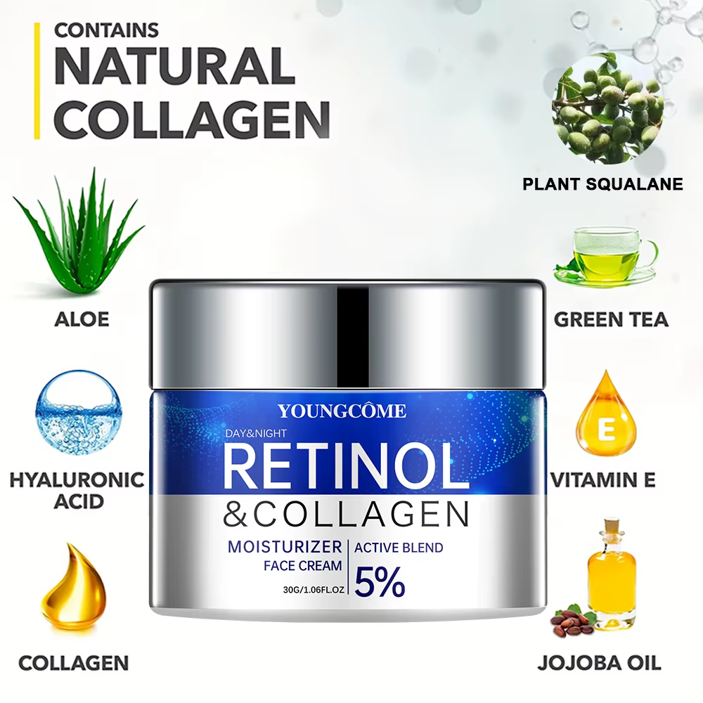 Ensemble combiné de sérum crème rétinol
