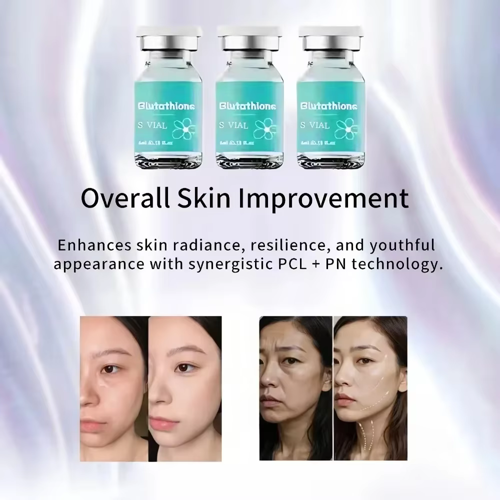 Ampoule d'essence éclaircissante au glutathion 4ml×5 – Hydratation intense pour l'élasticité et l'éclat de la peau