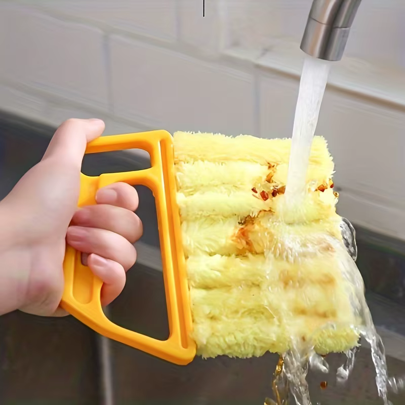 Brosse de nettoyage de vitres pour stores, brosse de dépoussiérage pour stores lavables et détachables, plumeau pour stores, brosse anti-poussière domestique pour cabine de fenêtre