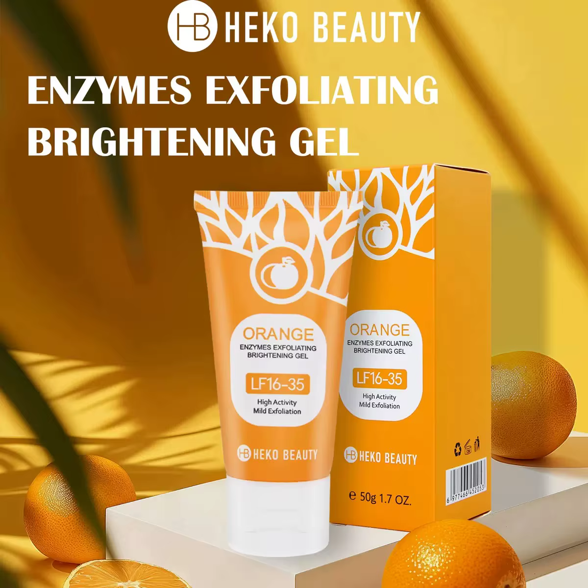 Gel exfoliant Orange pour le corps du visage