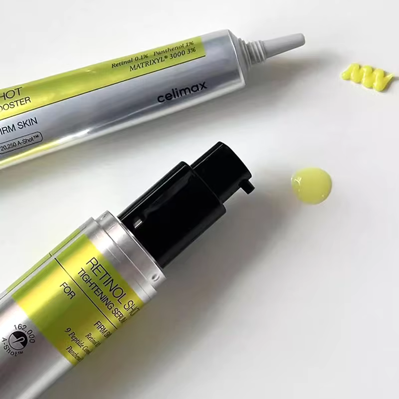 Sérum Raffermissant Coréen Original Celimax Vita A au Rétinol, Crème Contour des Yeux Hydratation Intense, Réducteur de Pores, Anti-Cernes, Éclaircissant et Réparateur