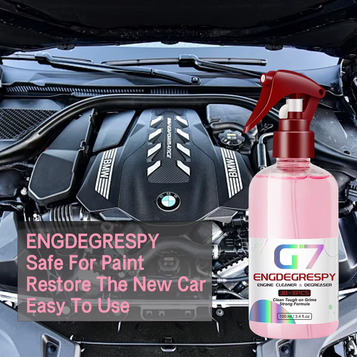 ENGDEGREéventuelles Y-Nettoyant pour compartiment moteur de voiture, décontamination injuste, produit pour livres, G7