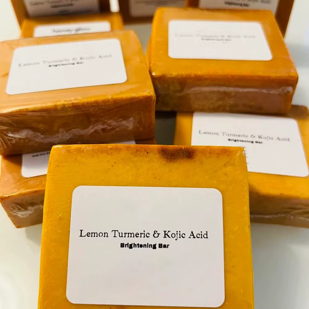 100g de savon fait à la main au curcuma