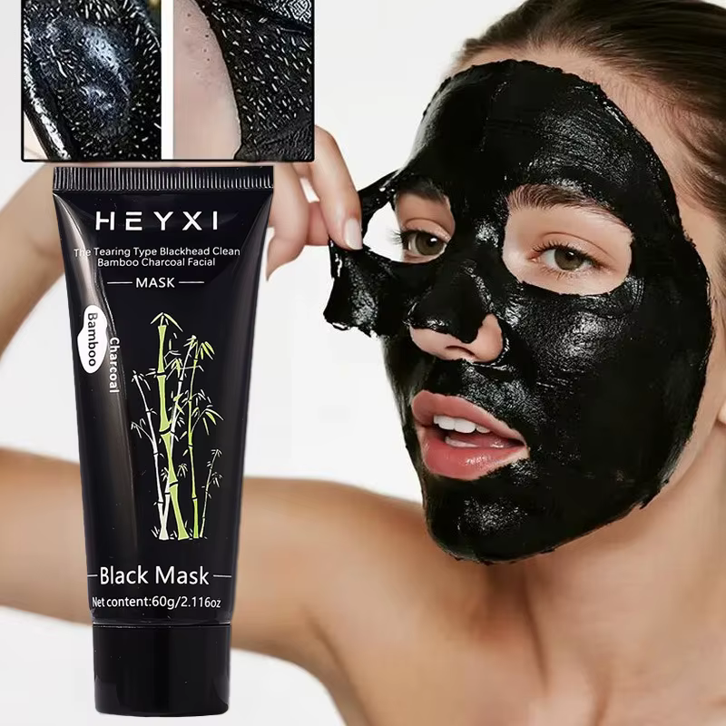 Masque facial peel-off au charbon de bambou