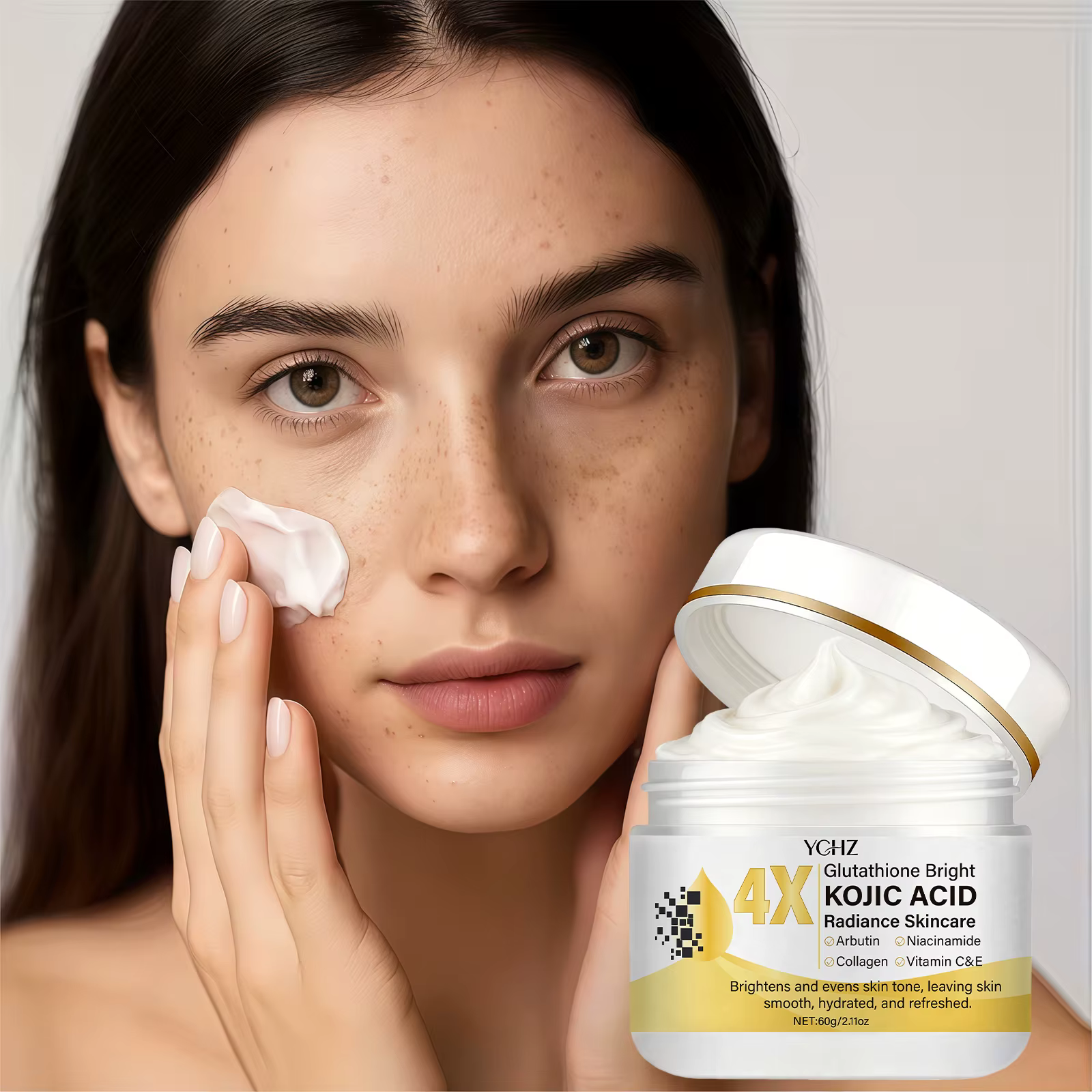 Crème à l'acide kojique