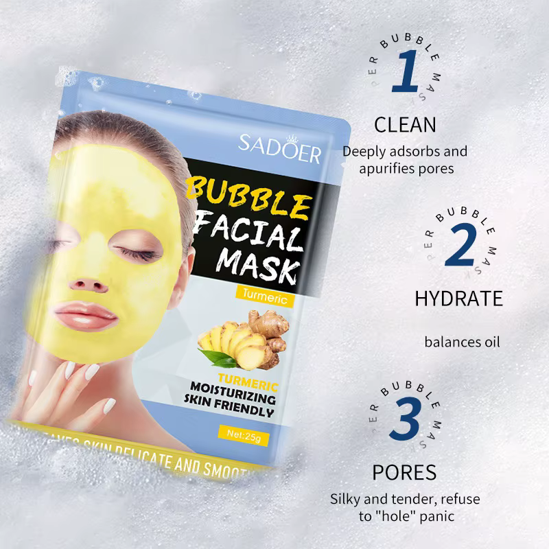 20 masques à bulles au charbon de bambou