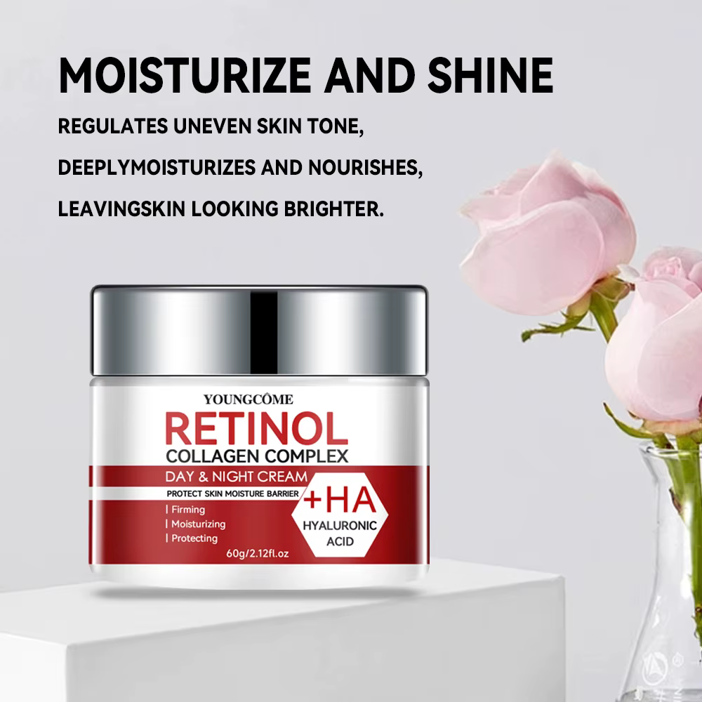 Ensemble crème réparatrice hydratante et sérum au rétinol avec collagène et vitamine E