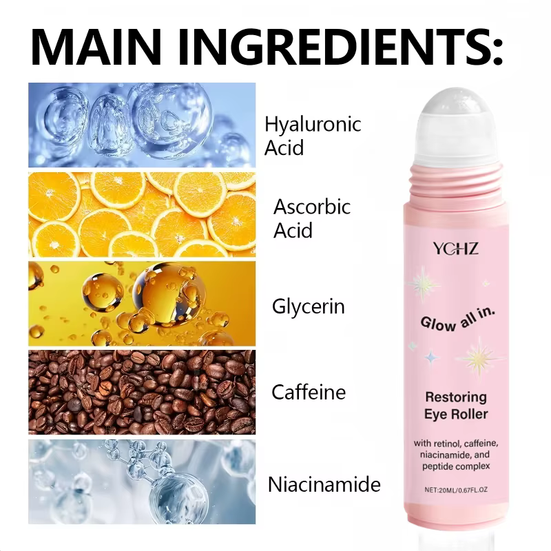Essence Roll-On Contenant de la Caféine pour les Yeux - Produit de Soin de la Peau
