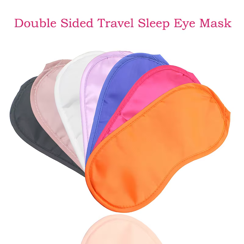 Lot de 4 masques de sommeil en soie super douce – 100 % occultants