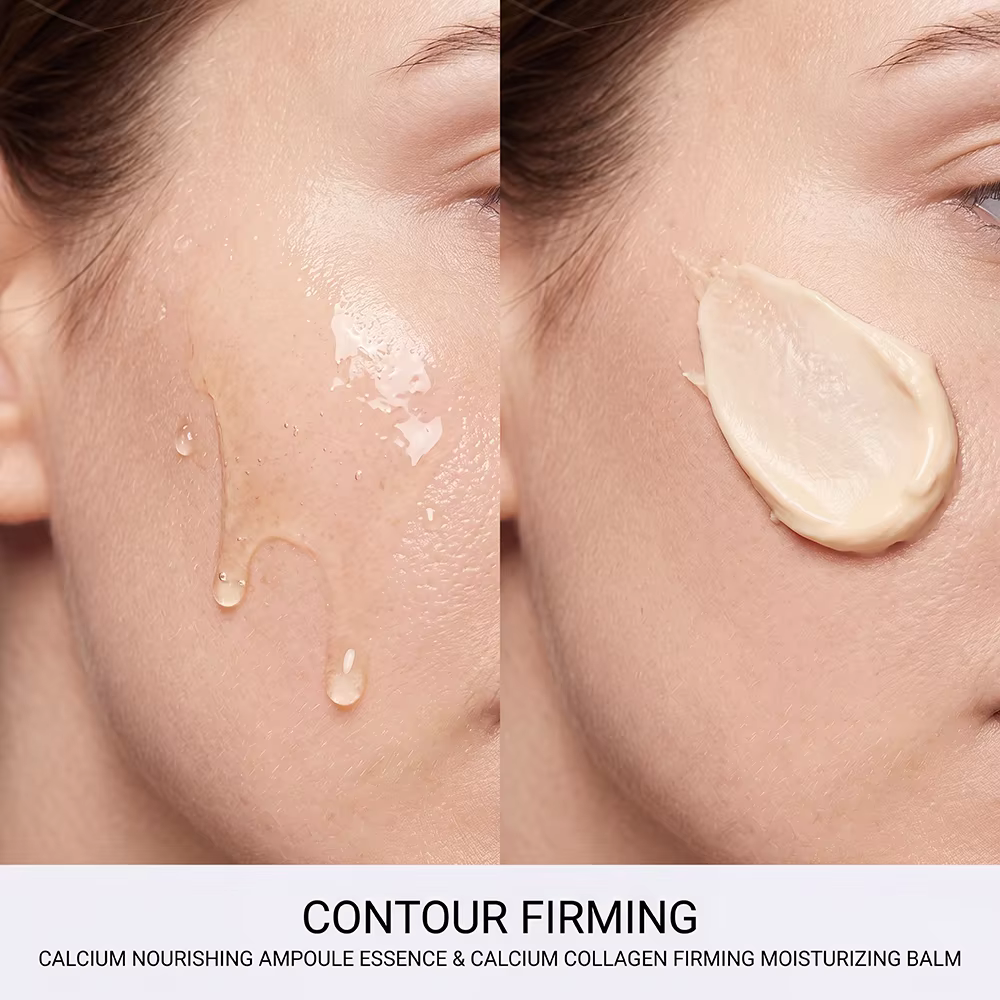 Ensemble crème et sérum au collagène et au calcium