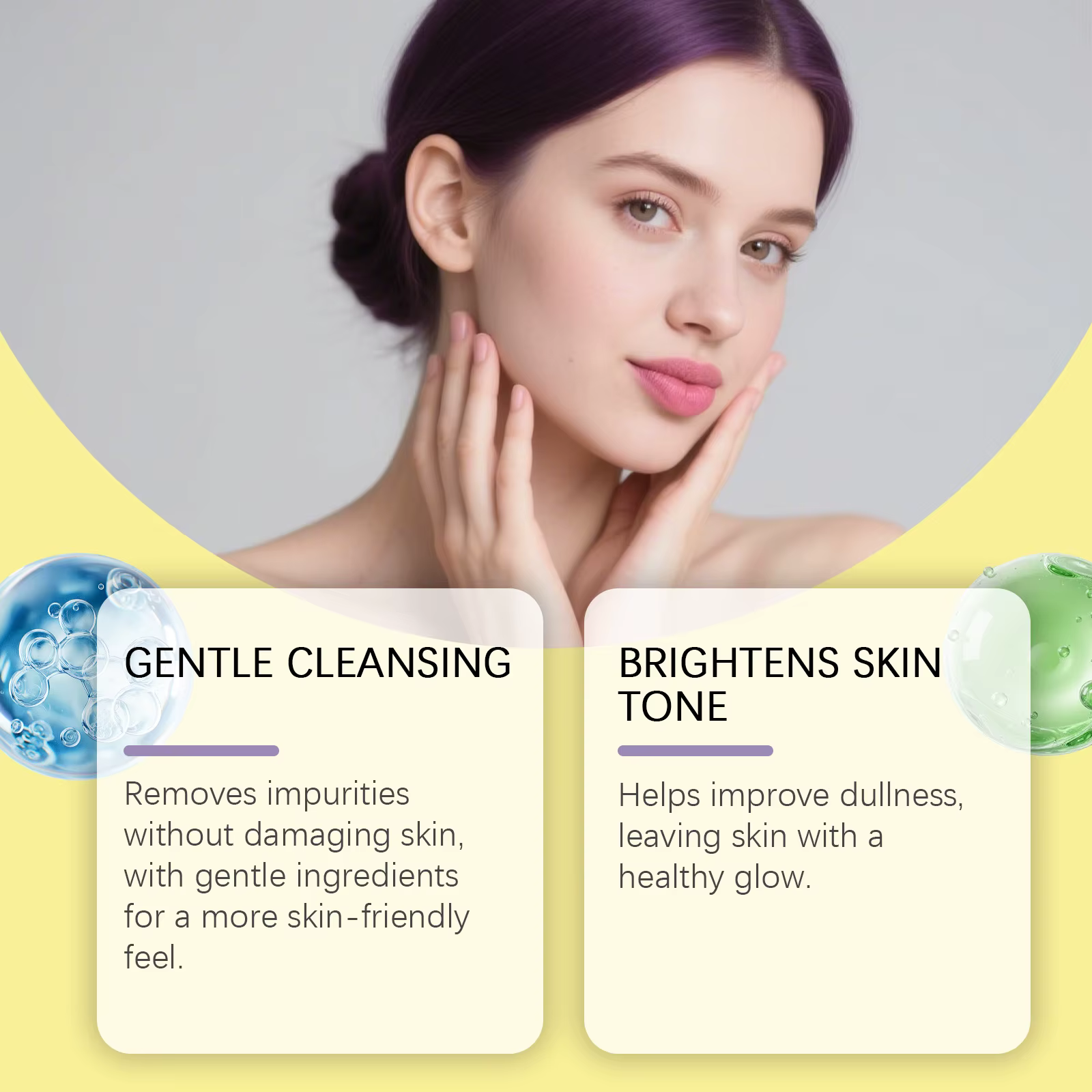 Nettoyant pour le visage au curcuma et à la vitamine C