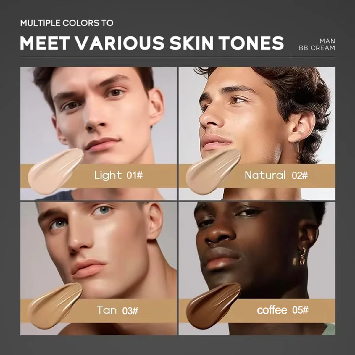 BB Cream pour hommes – Couverture complète