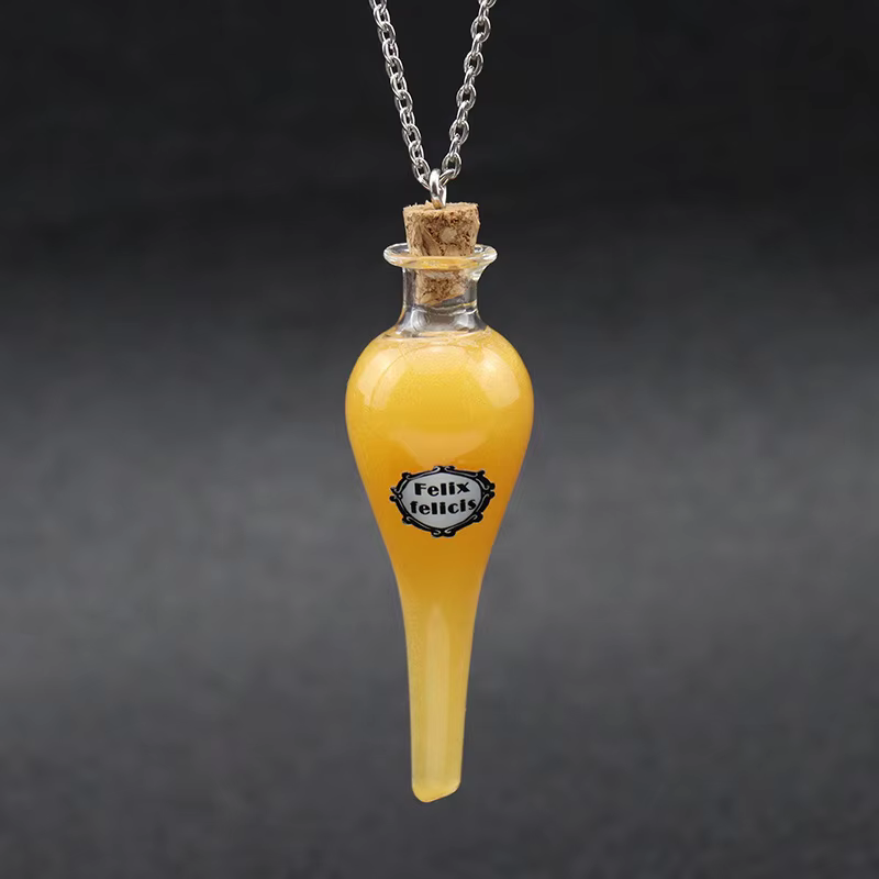 Bouteille de Potion en Verre Liquide Magique, Porte-Bonheur, Pendentif, Décoration de la Maison