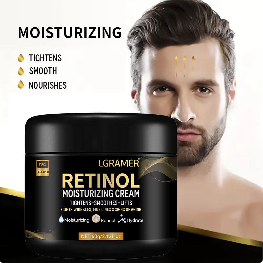 Crème hydratante pour le visage au rétinol pour hommes