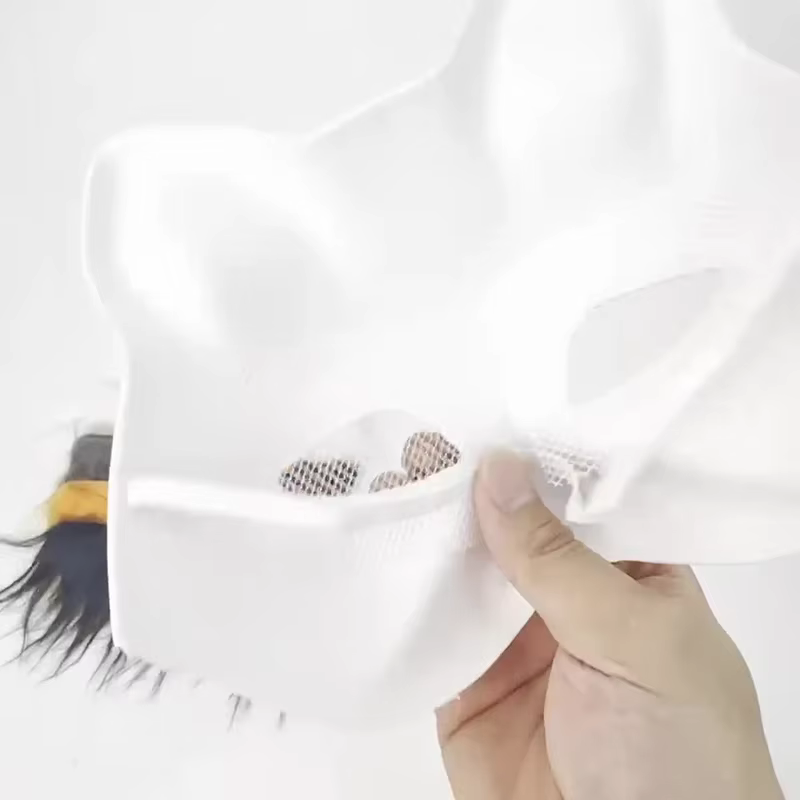 Kit de demi-masque avec graffitis DIY 3 pièces ; Designs Therian dessinés à la main ; Accessoire de fête d'animaux avec masques de chat et de renard.