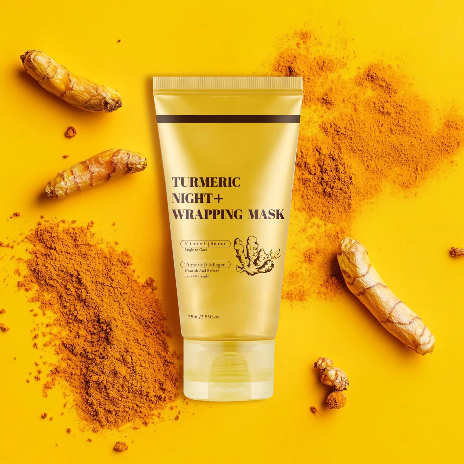 Masque Peel Off pour envelopper la nuit au curcuma